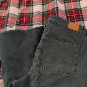 American Eagle Outfitters Green Corduroy Pants